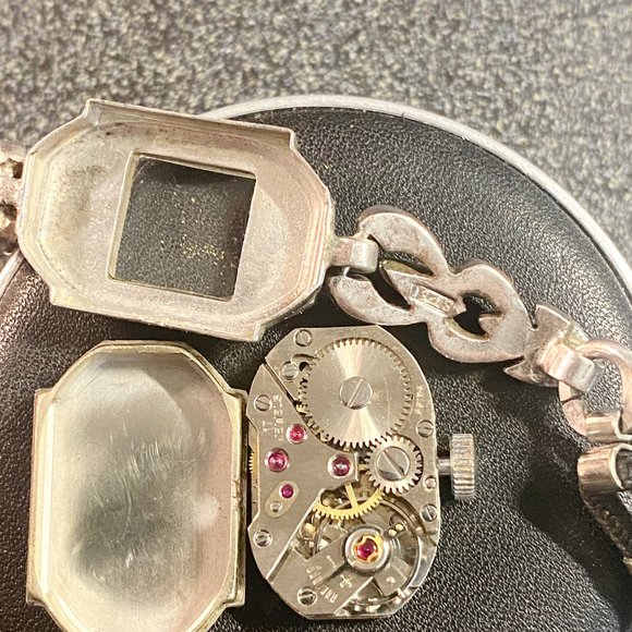 Vintage 1940-1950\'s Bevex Ladies Watch Swiss Made With Marcasite Gems